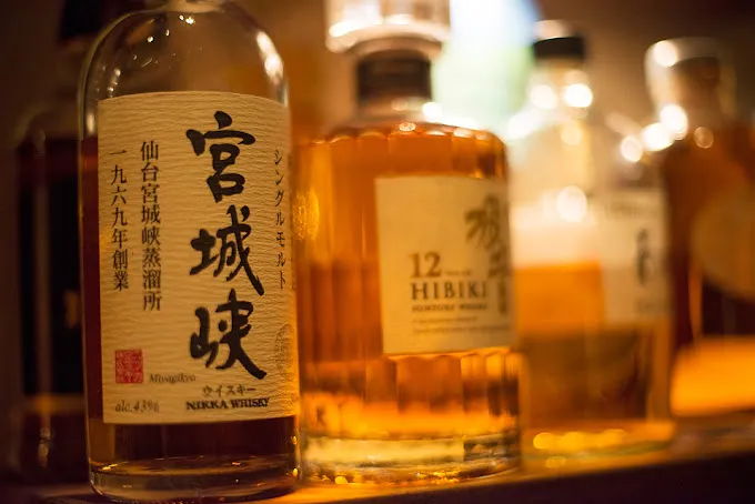 Japanese whisky collection at Kyoto Garden